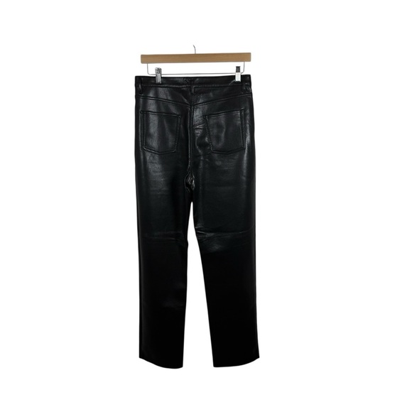 NWT Wilfred by Aritzia The Melina Leather Pants in Black Size 10 - Picture 9 of 9